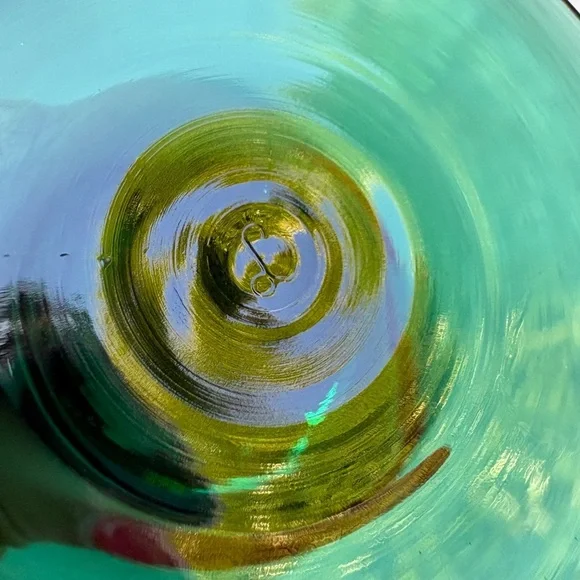 Vintage Empoli Green Wine Glasses – Hand-Blown Italian Mid-Century Barware